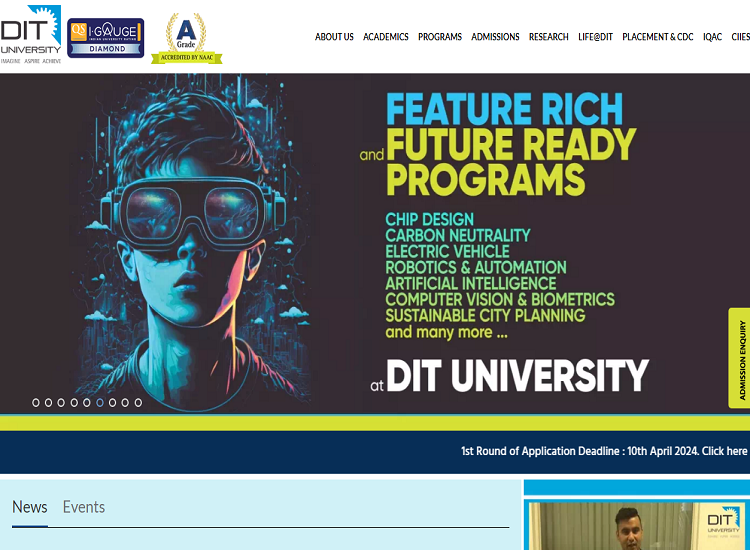 DIT University Phd in Computer Science Engineering Admission, Eligibility, Fees and Guidelines