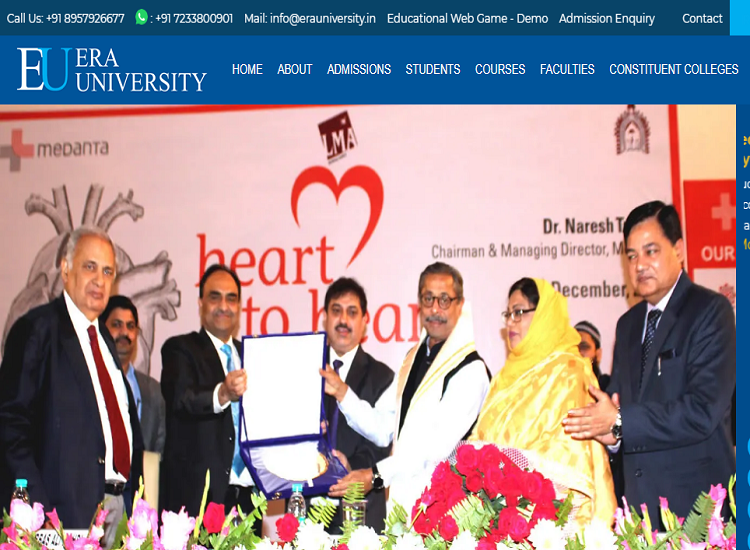 Era University Phd in Radio Imaging Technology Admission, Eligibility, Fees and Guidelines